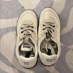 Miu Miu Cream Sneakers